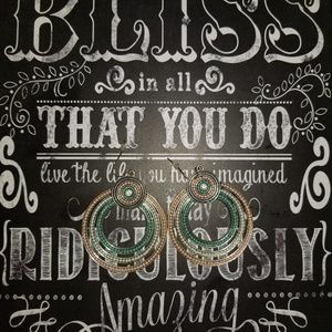 Multi colored earrings